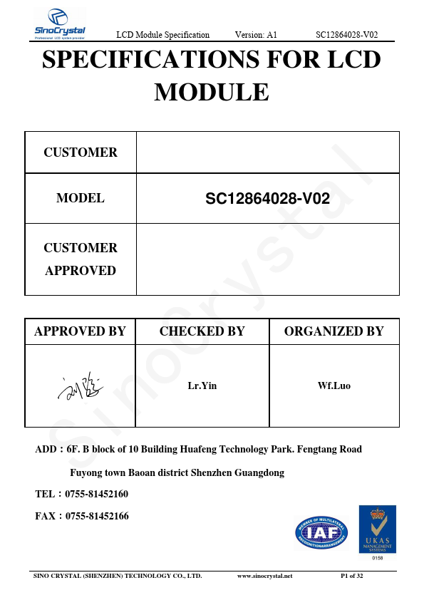 SC12864028-V02 Datasheet Preview