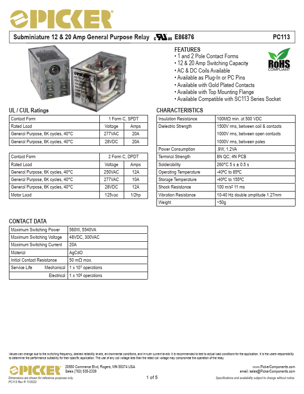 PC113 Datasheet Preview