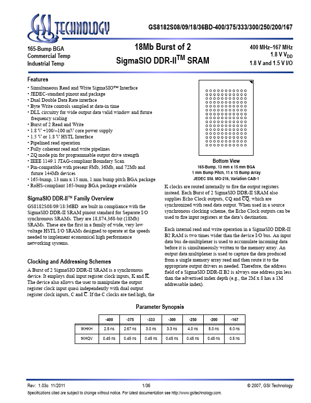 GS8182S36BD