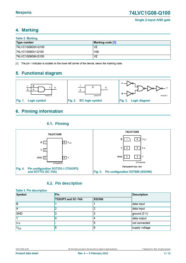 74LVC1G08-Q100