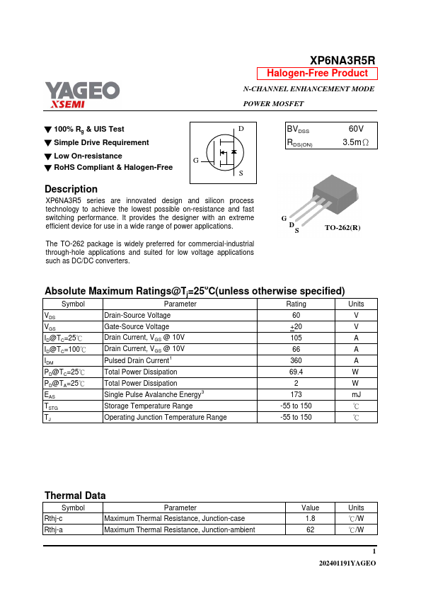 XP6NA3R5R Datasheet Preview