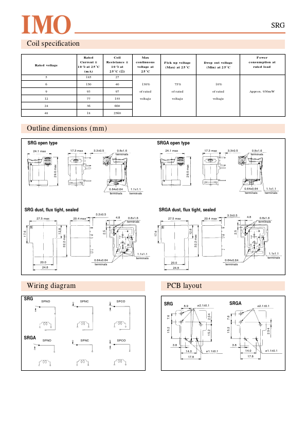 SRGA4-1B-D-12VDC