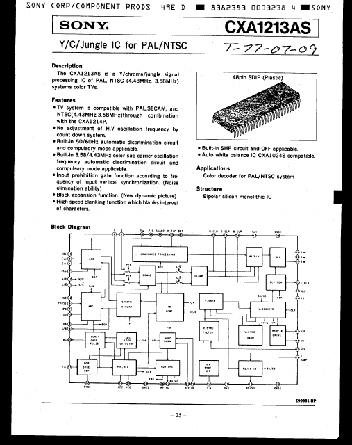 CXA1213AS