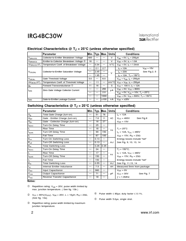 IRG4BC30W