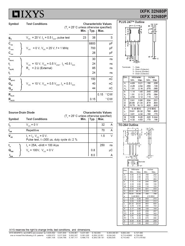 IXFX32N80P