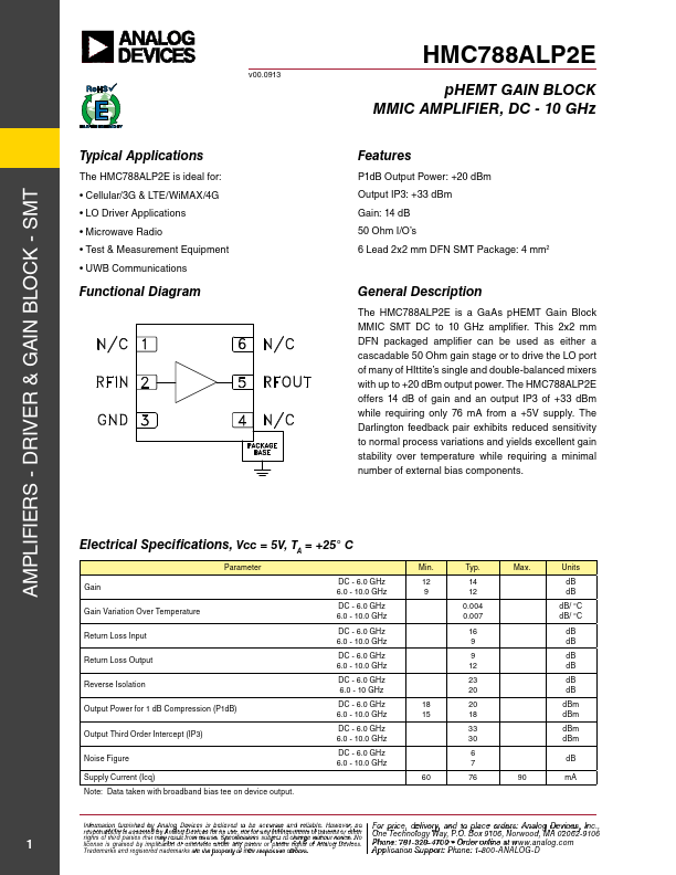 HMC788ALP2E