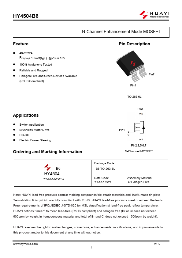 HY4504B6 Datasheet Preview