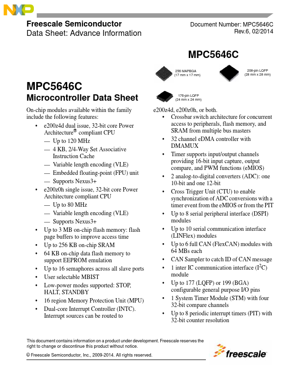 MPC5646C