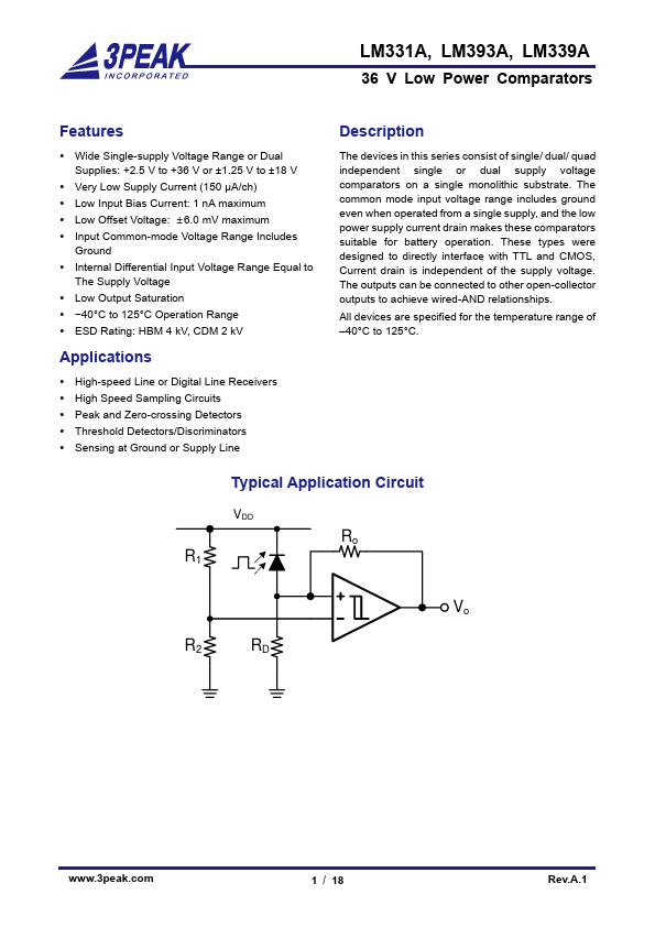 LM339A Datasheet Preview