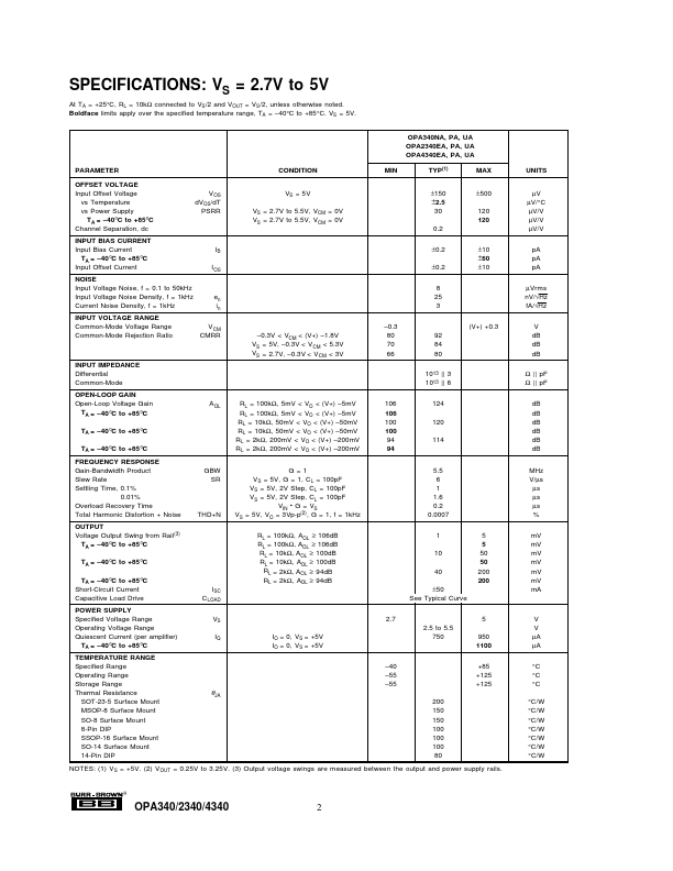 OPA4340UA