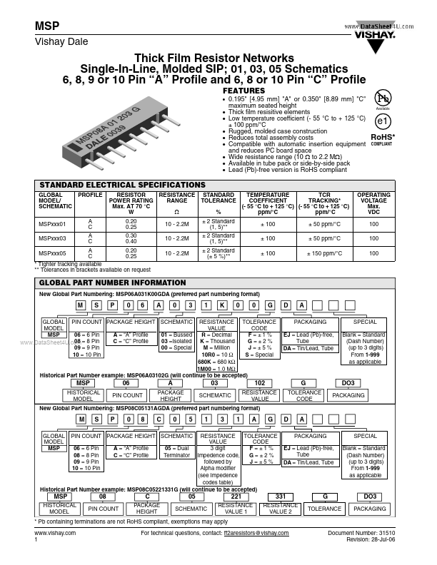 MSP08A011K00J