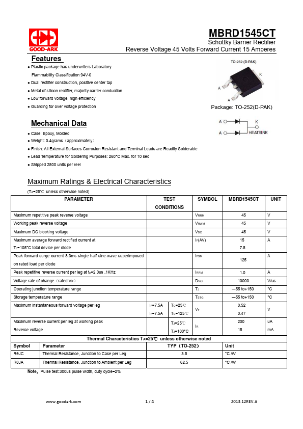 MBRD1545CT