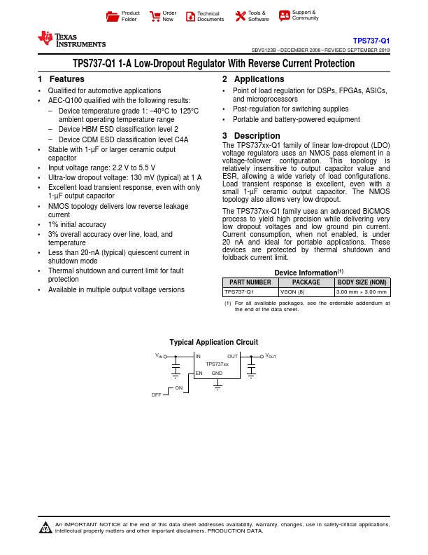 TPS737-Q1