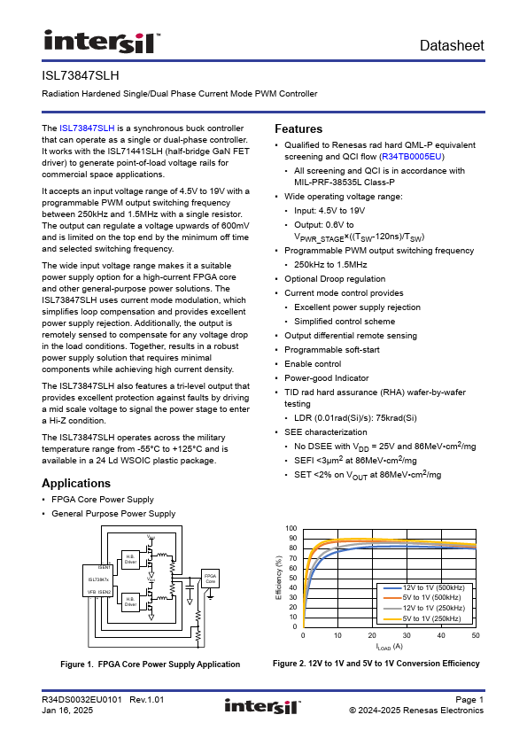ISL73847SLH Datasheet Preview