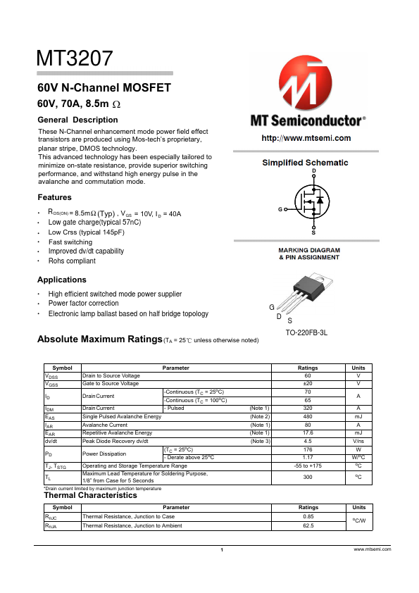 MT3207 Datasheet Preview