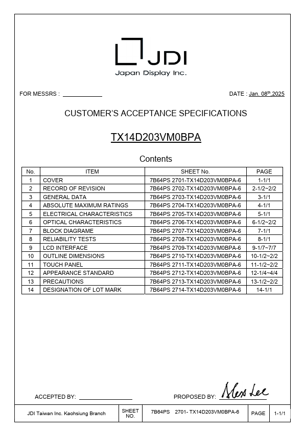  Datasheet Preview Page 1