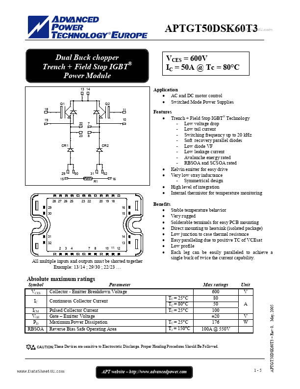 APTGT50DSK60T3