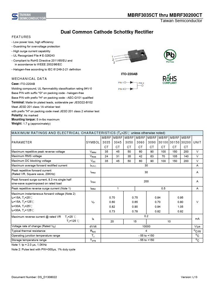 MBRF3090CT