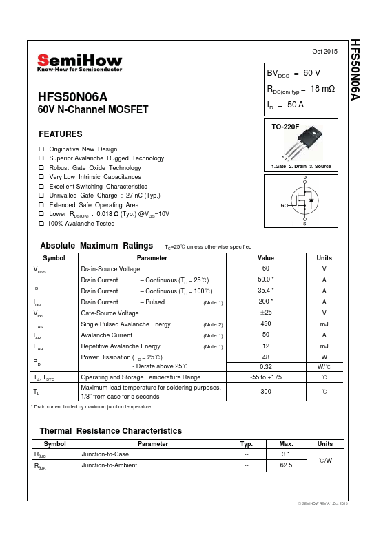 HFS50N06A