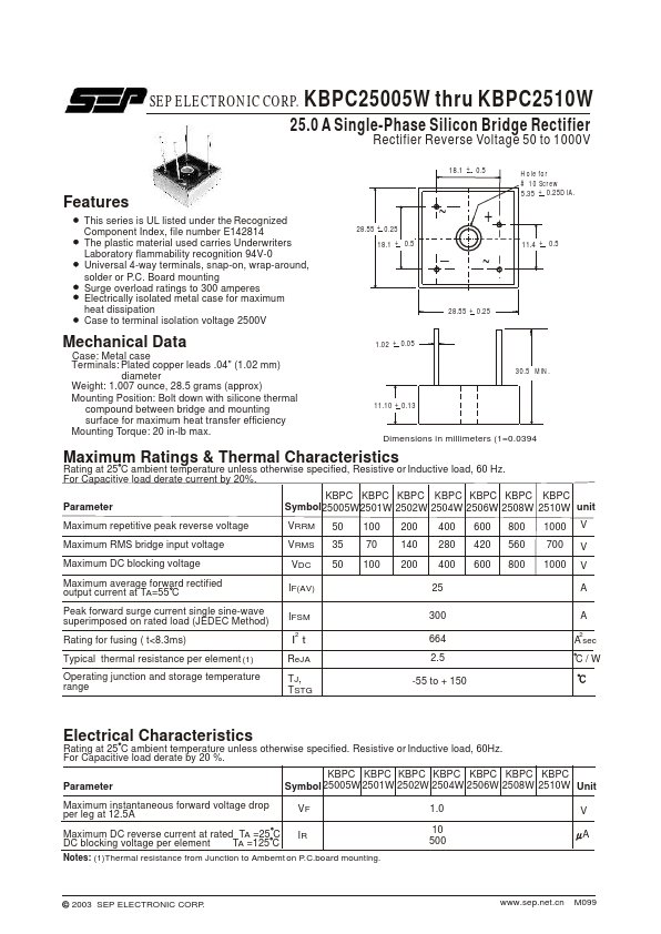 KBPC2506W