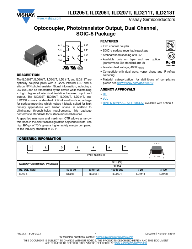 ILD207T Datasheet Preview