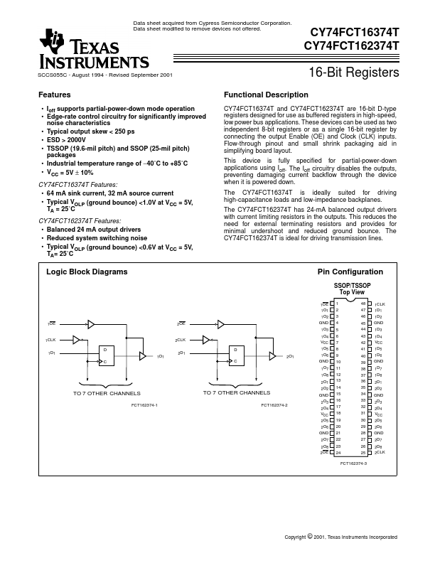 CY74FCT16374T