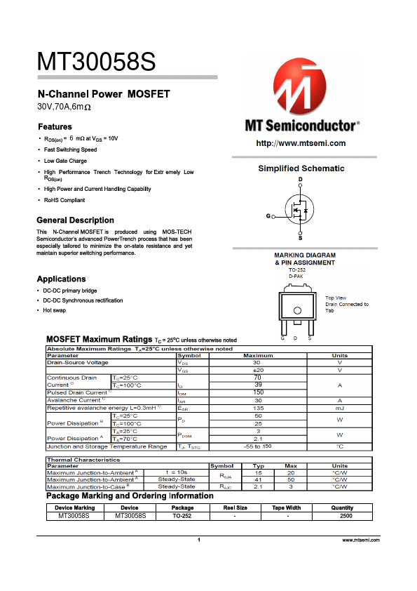MT30058S Datasheet Preview