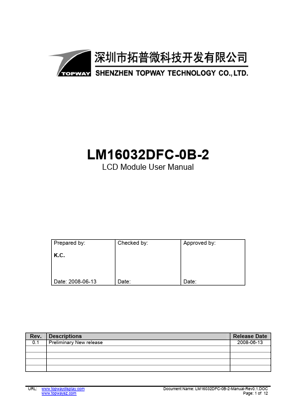 LM16032DFC-0B-2