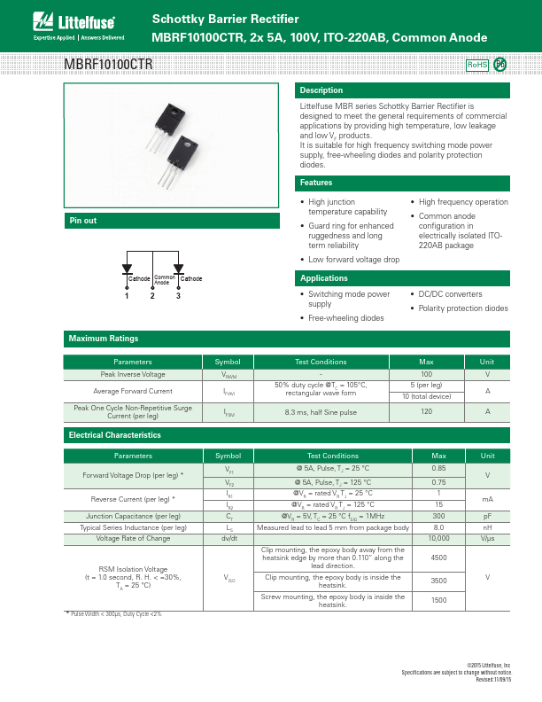 MBRF10100CTR