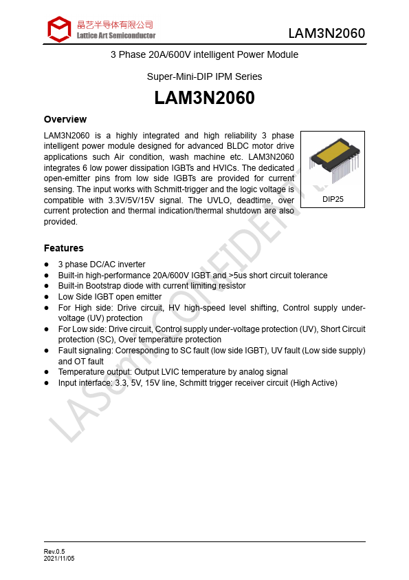 LAM3N2060 Datasheet Preview
