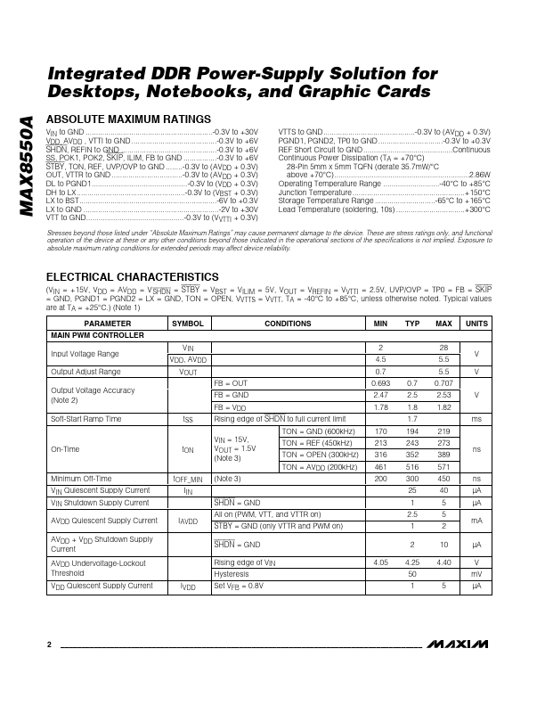 MAX8550A