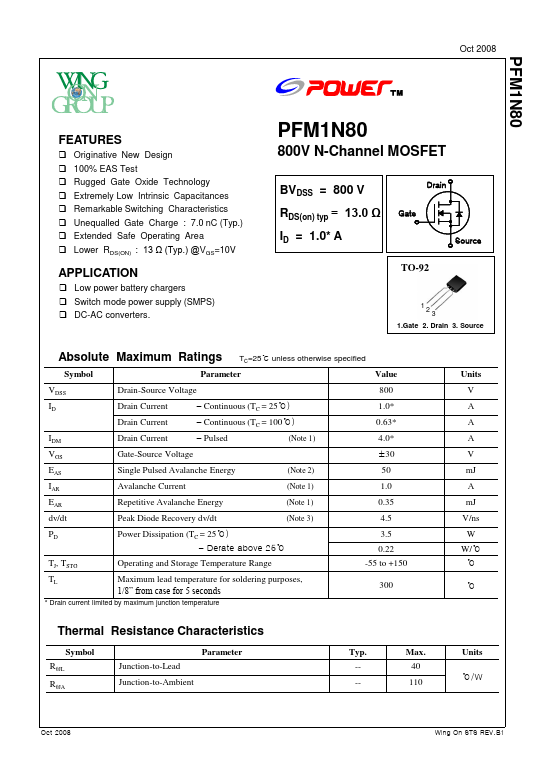 PFM1N80