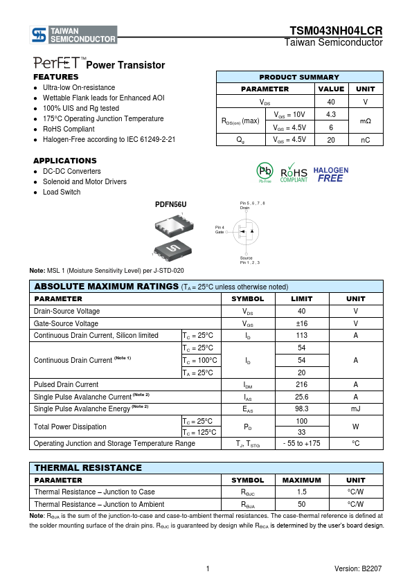 TSM043NH04LCR