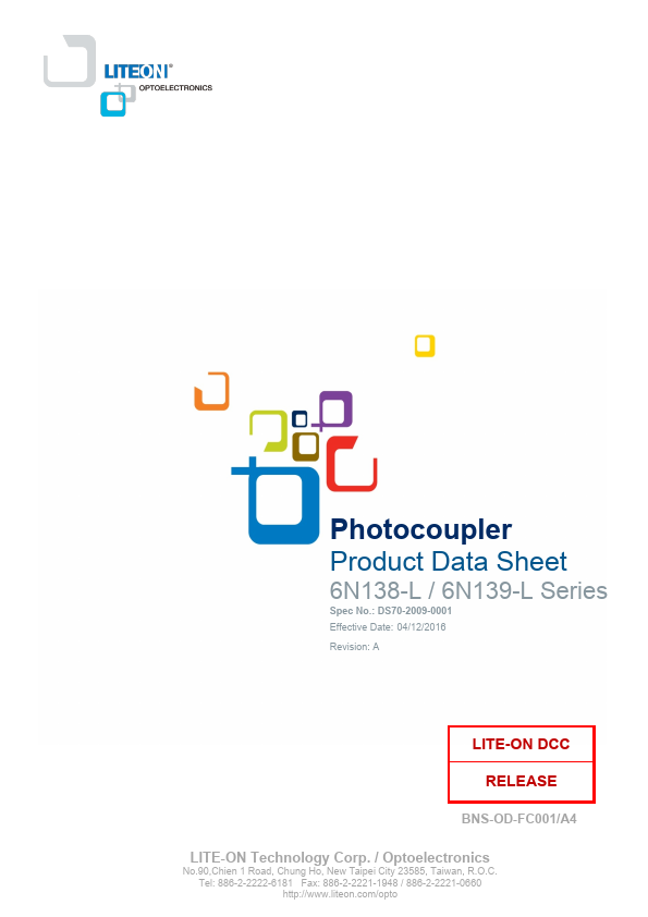 6N138M-L Datasheet Preview