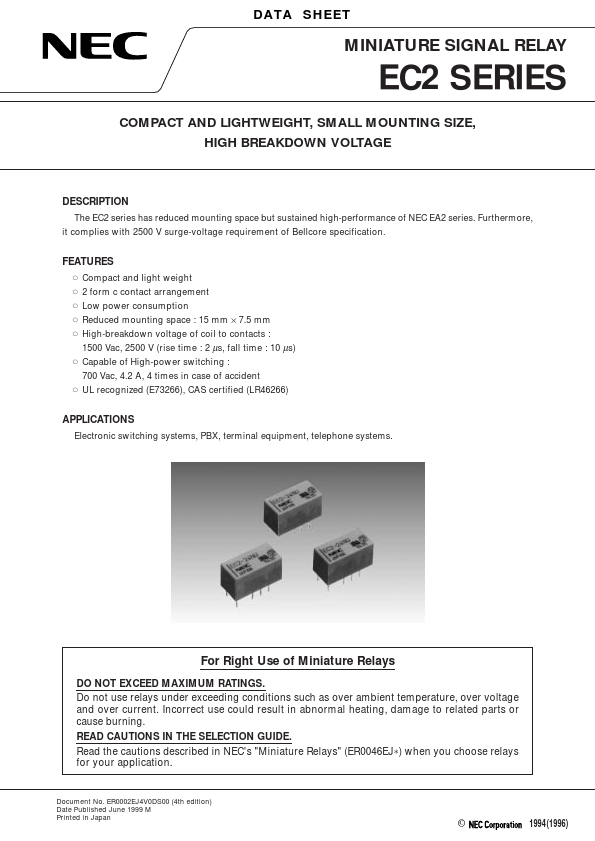 EC2-3TNP Datasheet Preview