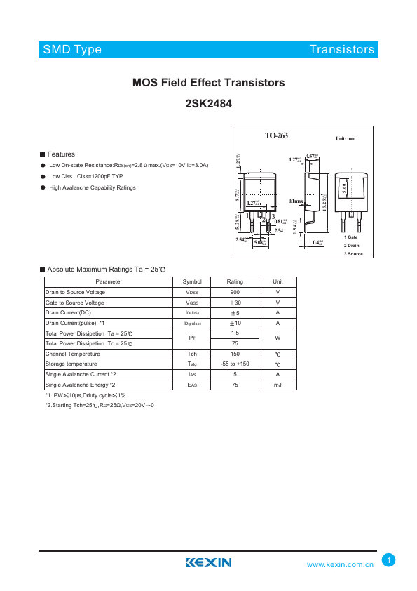 2SK2484 Datasheet Preview
