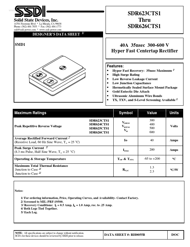 SDR625CTS1