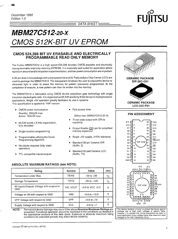 MBM27C512-20-x