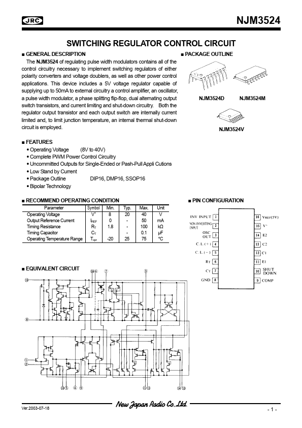 NJM3524V