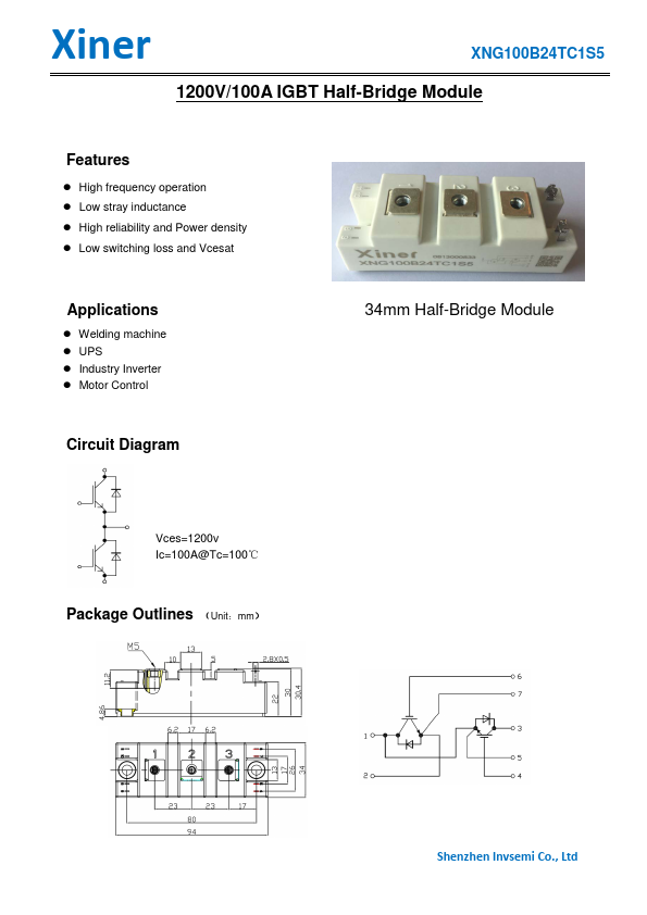 XNG100B24TC1S5 Datasheet Preview