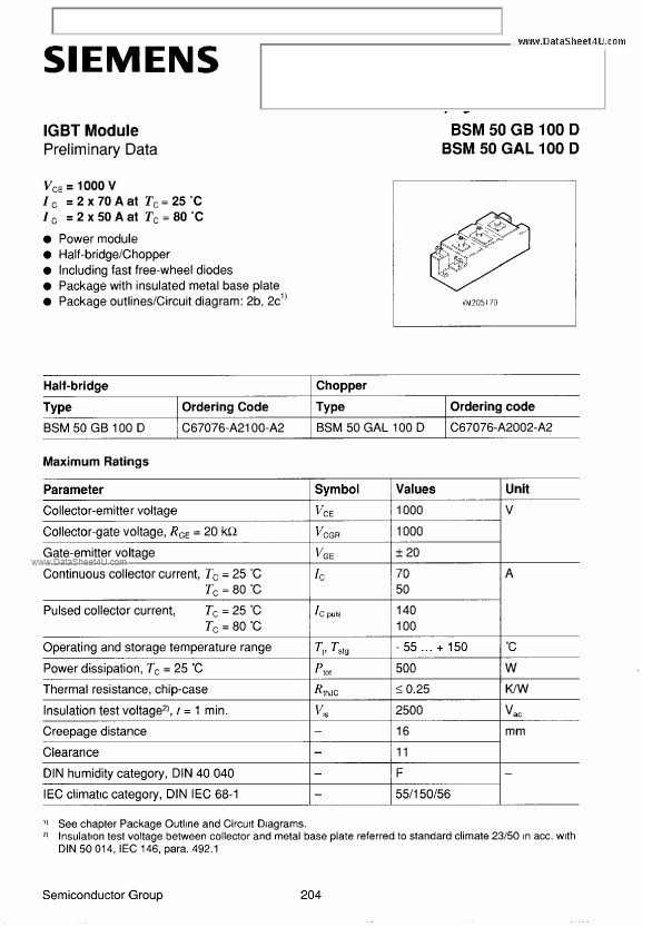 BSM50GB100D