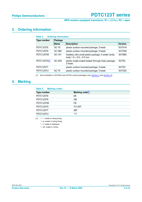 PDTC123T