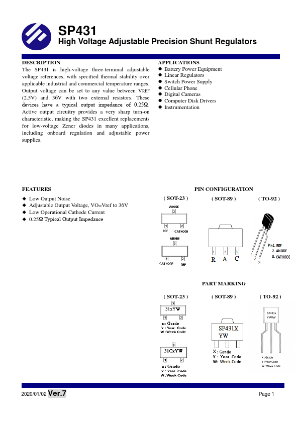 SP431 Datasheet Preview