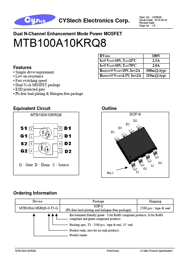 MTB100A10KRQ8