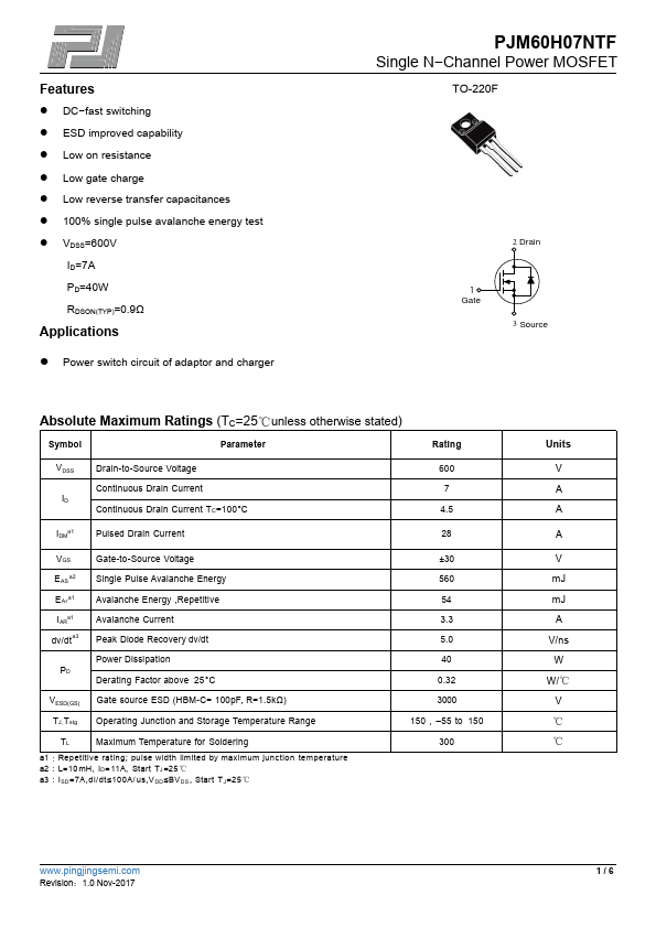 PJM60H07NTF