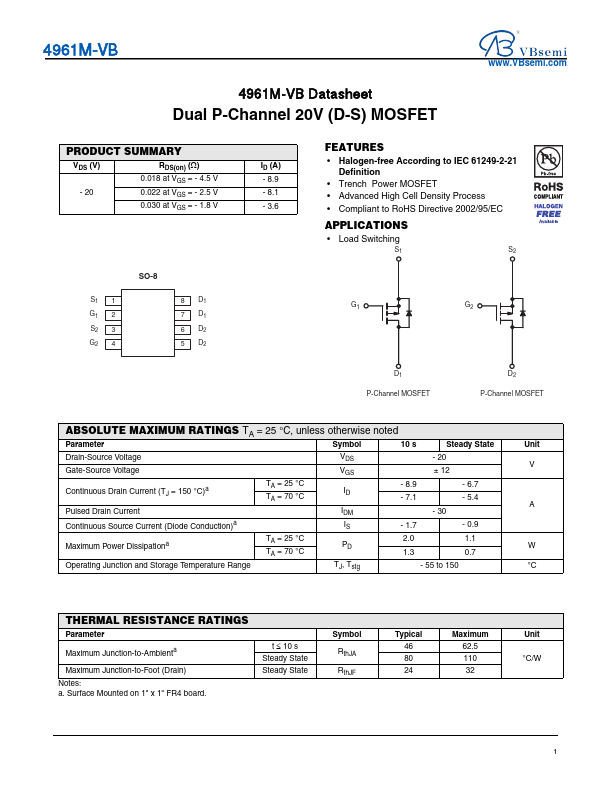 4961M Datasheet Preview