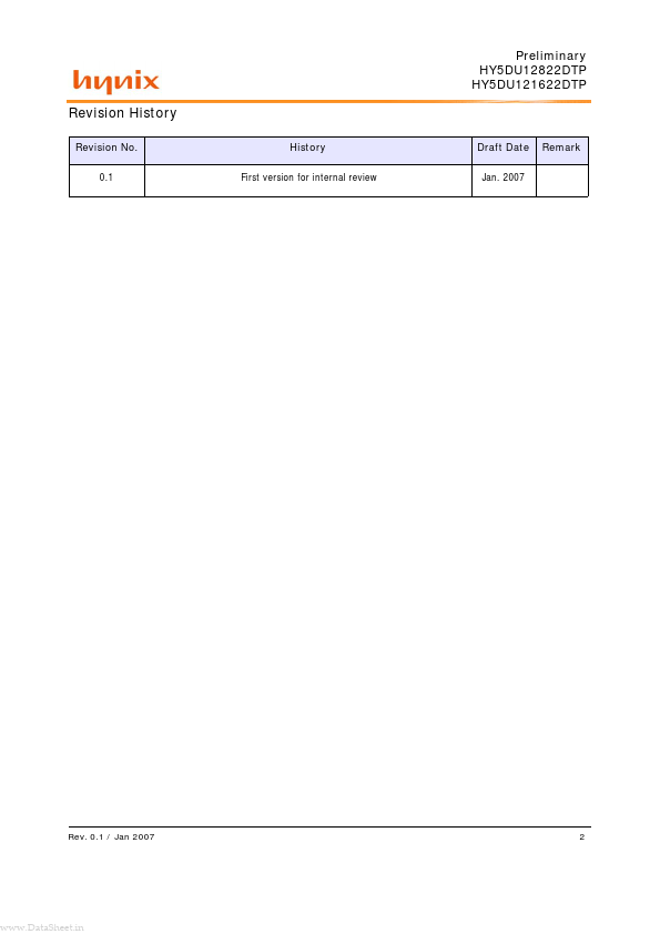 HY5DU12822DTP