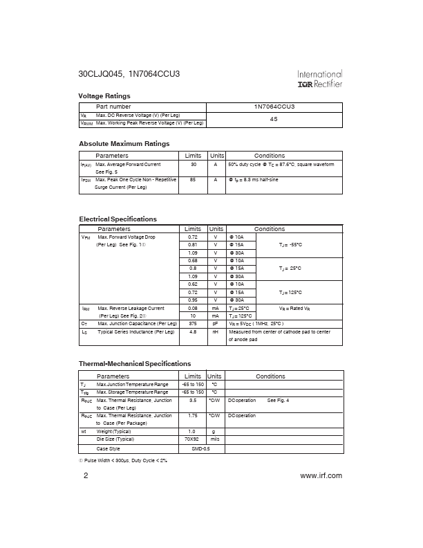 JANTXV1N7064CCU3