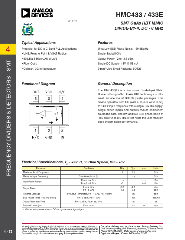 HMC433E