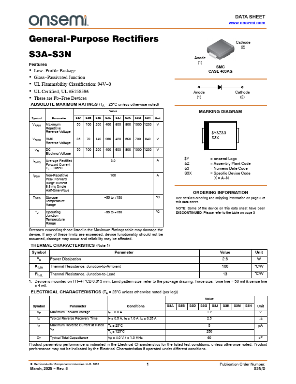 S3J Datasheet Preview